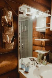 Kylpyhuone majoituspaikassa Casa din Busteni, Maramures