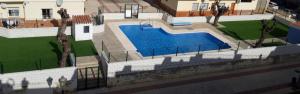 an overhead view of a swimming pool in a house at NERJA 3a in Nerja