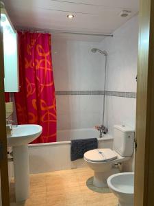 Koupelna v ubytování Apartaments Flamingo