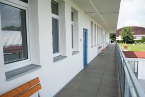 Balkón nebo terasa v ubytování Ubytovna a Cykloubytovna Koupaliště Kadaň