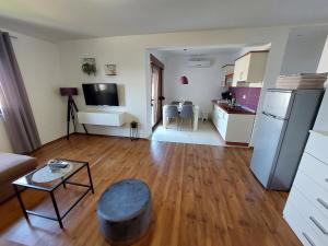 Kuchyň nebo kuchyňský kout v ubytování Apartments Amfora