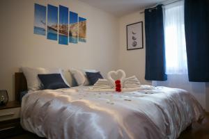 Llit o llits en una habitació de Apartment B&J - in the center of Split