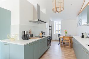 Kjøkken eller kjøkkenkrok på Sieck - Joli Appartement Vue mer