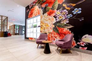 Posezení v ubytování Hotel Mortagne