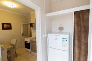 Kuchyň nebo kuchyňský kout v ubytování Thermal Garden Weninger Apartmanok