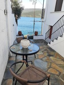Balkón alebo terasa v ubytovaní Chiona΄s Apartments by the Sea
