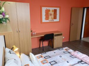 Katil atau katil-katil dalam bilik di Hotel Gól Prostějov