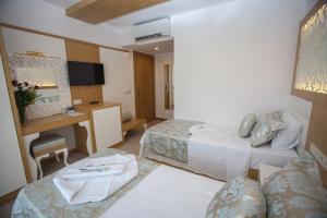 TV a/nebo společenská místnost v ubytování Hotel Aysima
