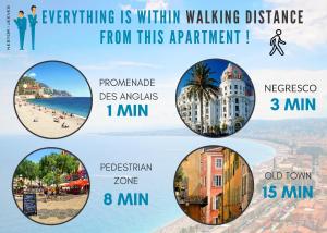 a collage of photos of the sights of malta and the beach at Nestor&Jeeves - ZEN - Central - Very close beaches in Nice