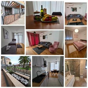 un collage de fotos de un apartamento en Apartman Ružica Split en Split