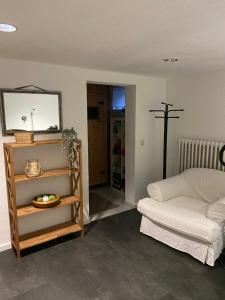 Postel nebo postele na pokoji v ubytování Gästezimmer am Waldrand