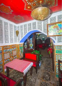 Posezení v ubytování Hotel Al kassaba