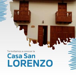 a poster for a conference in casa san lorenzo at Casa San Lorenzo in Barichara