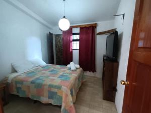 Katil atau katil-katil dalam bilik di Hotel del Bosque +8 gambar