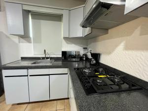 Kuchyň nebo kuchyňský kout v ubytování Departamento La Palma