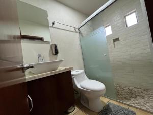 Koupelna v ubytování Departamento La Palma