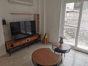 TV a/nebo společenská místnost v ubytování Villa Karmele