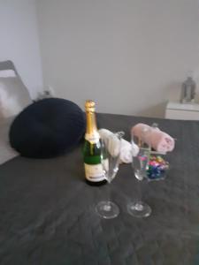 Nápoje v ubytovaní Apartman Sweet penthouse self check-in
