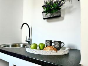 Kuchyň nebo kuchyňský kout v ubytování Villa Krokali Lindos