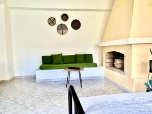Posezení v ubytování Villa Krokali Lindos