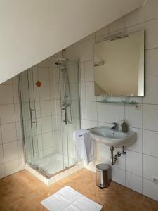 A bathroom at Das Bergl