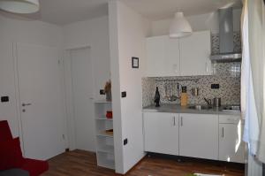 Kuchyň nebo kuchyňský kout v ubytování Apartments Bertok