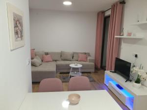 Ruang duduk di Apartman Borovi Divčibare