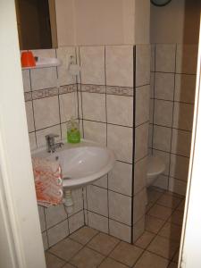 プラハにあるZderazのバスルーム(洗面台、トイレ付)