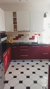 Kuchyň nebo kuchyňský kout v ubytování Apartman Paola