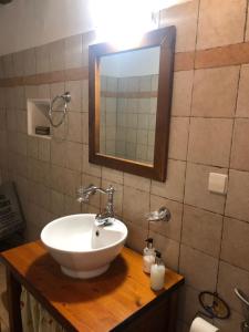 A bathroom at Villa Katia with Sea view, Pourion, Zagora