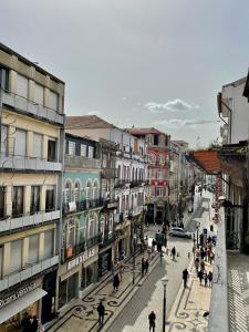 a city street filled with lots of buildings at Santa Catarina Guest House (Porto city center) in Porto