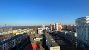 Výhľad na mesto Gdansk alebo výhľad na mesto priamo z apartmánu