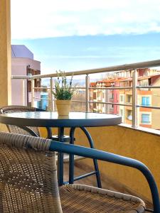 A balcony or terrace at Dune Apartment Nessebar