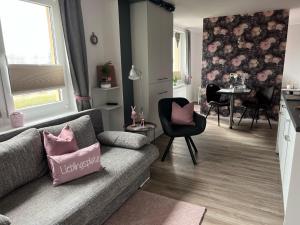 Posezení v ubytování Ferienwohnung Bad Wilsnack