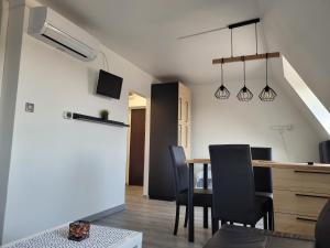 Televízia a/alebo spoločenská miestnosť v ubytovaní Apartament Pod Radiostacją -Gliwice Tarnogórska, parking free, klimatyzacja