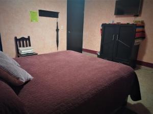 Voodi või voodid majutusasutuse Huapango Hospedaje, cama Queen #1 toas