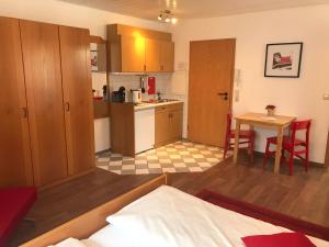 Nhà bếp/bếp nhỏ tại Self-check-in Ferienwohnungen & Apartments am Bergsee