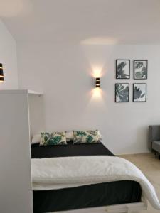Cama o camas de una habitación en Apartamento Marbella