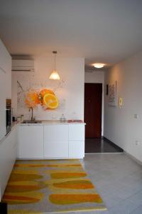 Kuchyň nebo kuchyňský kout v ubytování NOVIGRAD BOUTIQUE APARTMENT