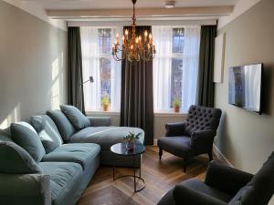 Posezení v ubytování Boutique Hotel Huys van Leyden