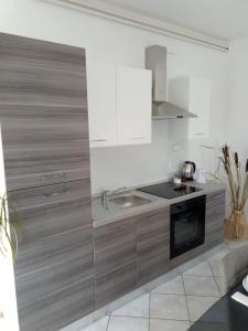 Kuchyň nebo kuchyňský kout v ubytování Studio apartman KIKA
