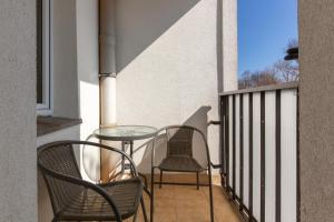 Balkón nebo terasa v ubytování Family Apartment Saska Kępa by Noclegi Renters