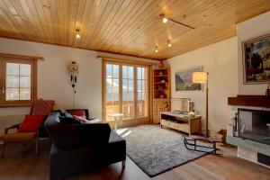 Posezení v ubytování Appartement Le Roc