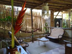Posezení v ubytování La Percha Hostal