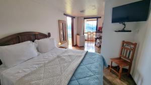 Postel nebo postele na pokoji v ubytování Mar De Montanhas