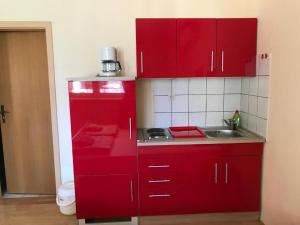 Kuchyň nebo kuchyňský kout v ubytování Apartment Pero