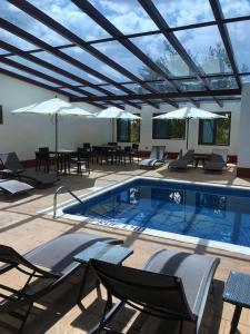 Πισίνα στο ή κοντά στο Cabañas Mazzatl 6 pax