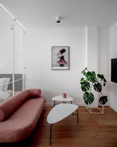Et opholdsområde på DeBlox living - Ben Avigdor Apartments