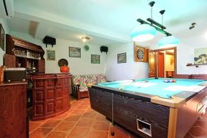 Biliardový stôl v ubytovaní Villa ALEXANDER