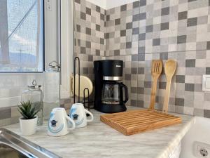 Coffee and tea making facilities at Sunset View Apartment, in the nature, at Zipari "6" Még 20 kép